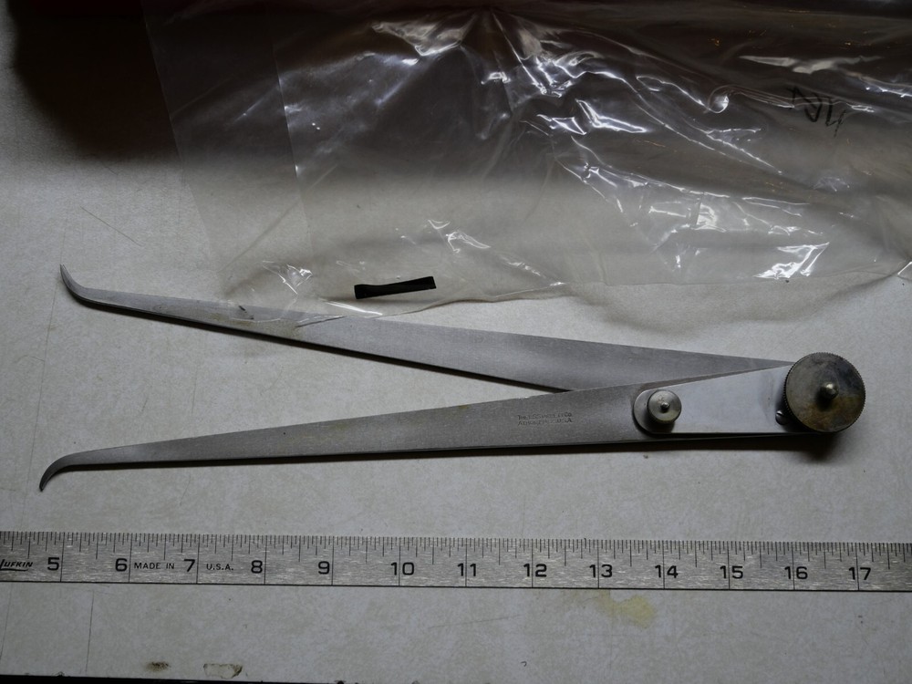 Starrett No. 39-12, 12" Lock Joint Inside Calipers