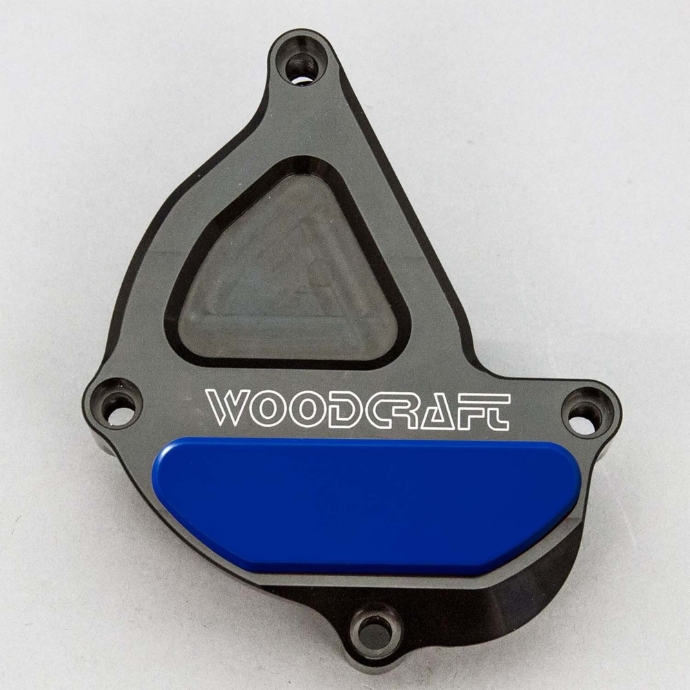 YAMAHA 2018-21 MT-10 WOODCRAFT IGNITION TRIGGER COVER ENGINE PROTECTOR BLACK PAD