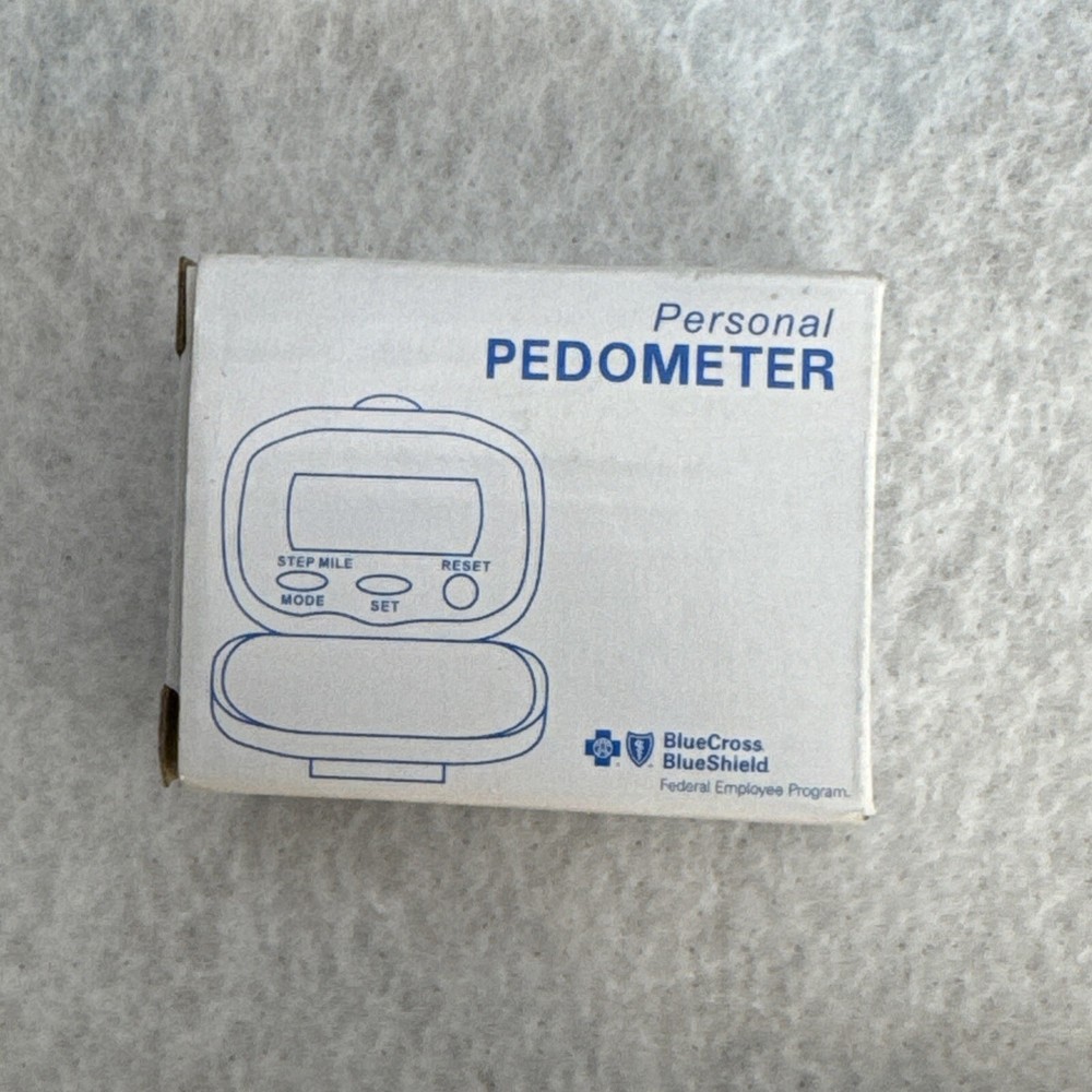 PERSONAL PEDOMETER BLUE CROSS BLUE SHIELD Open Box