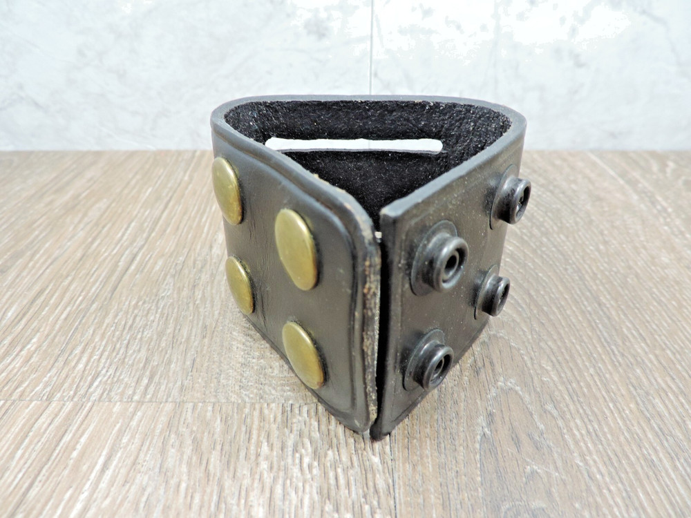 Double Brown Leather Duty Belt Retainer 2 1/4"