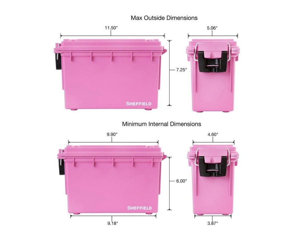 12631 Ammo Storage Box Stackable .30 Cal Field Boxes Water and Dust Resistant...