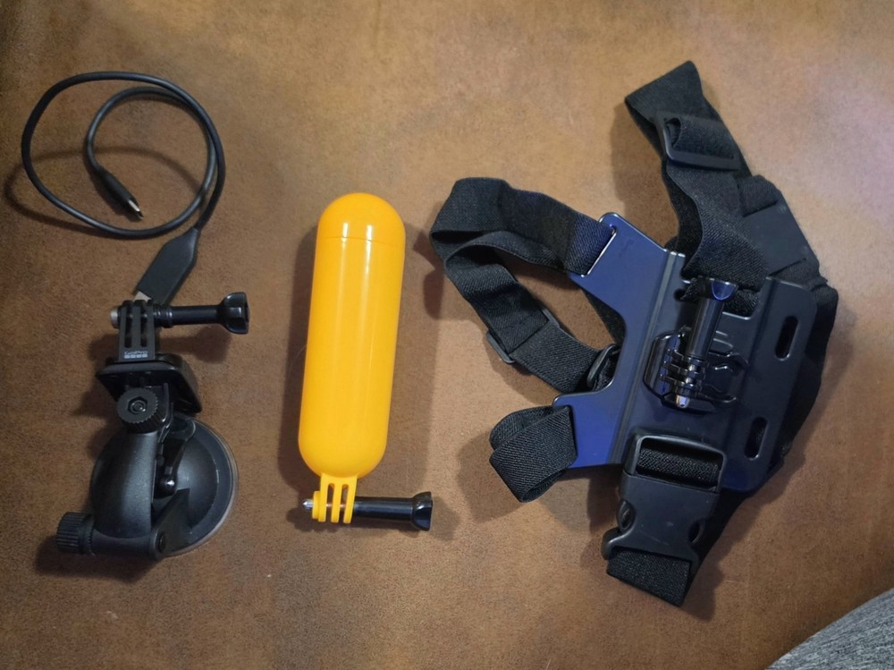 GoPro Camera Accessory Bundle with Mounts, Batteries, Remote, Adjustable Case