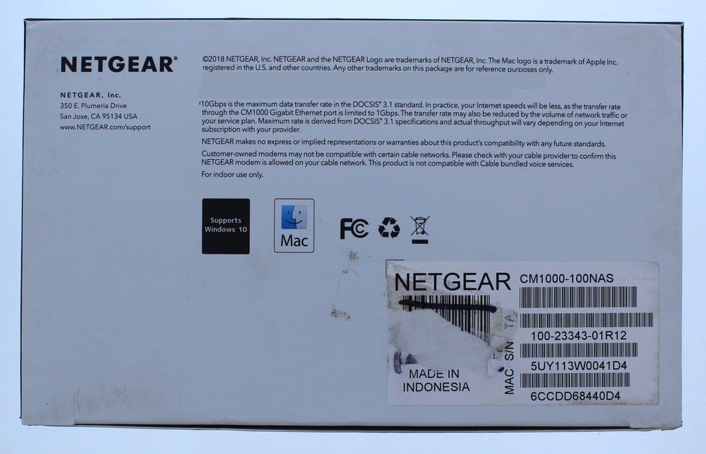 Netgear CM1000 Ultra-High Speed Cable Modem