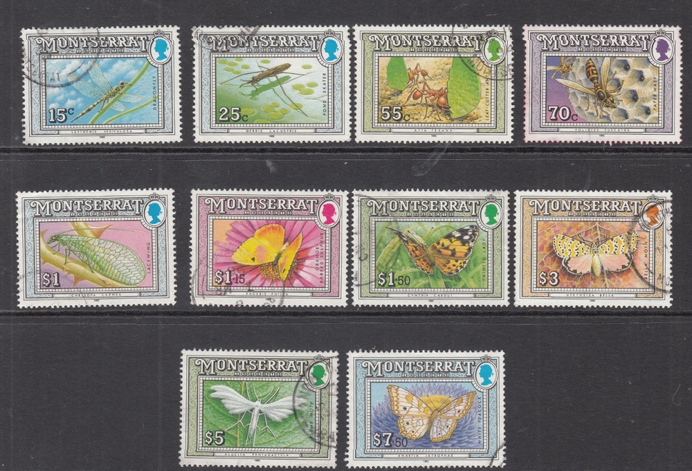 Montserrat: Insects, used, 1992 issue