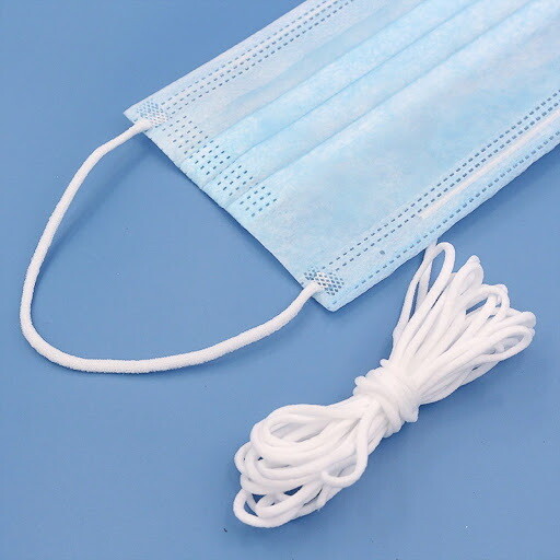 White Elastic cord for face mask 20m (21.87 Yard)