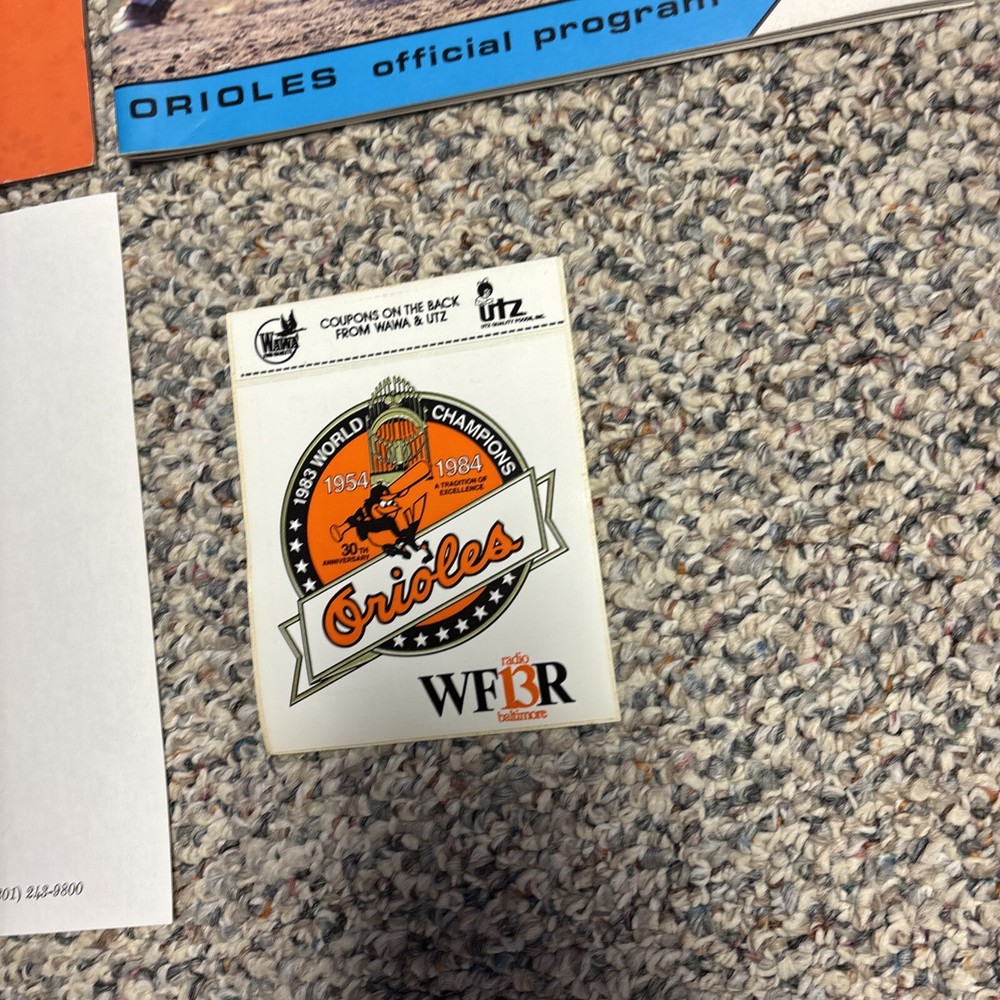 baltimore orioles 1979-1986 Program & Yearbook Lot