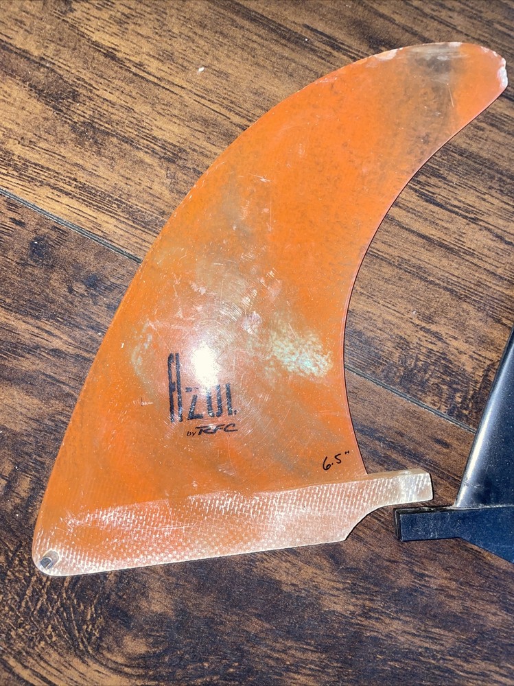 AZUL RFC 6.5" LONGBOARD SURFBOARD FIN NICE! With Another Fin