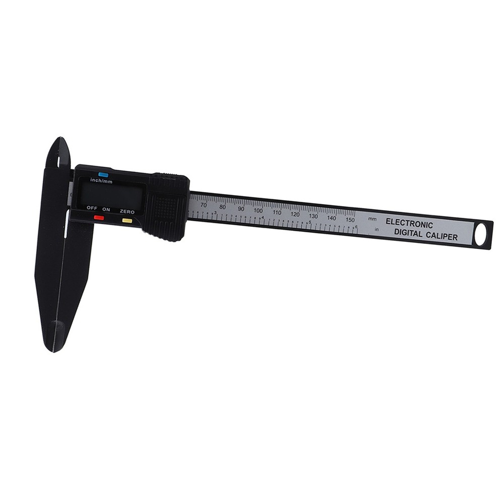 150mm/300mm Digital Electronic Caliper Carbon Ruler W/ Long Jaw Measuring Tool
