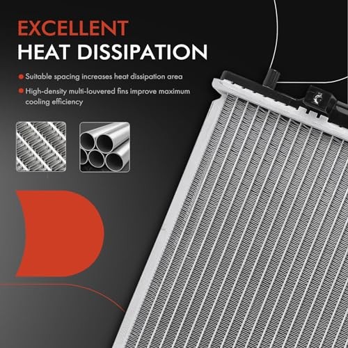 Engine Coolant Radiator Assembly Compatible with Acura CL 2001 2002 2003, TL