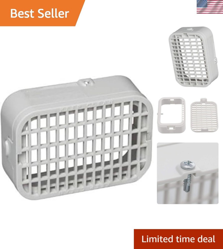 Compact White Vinyl Rodent Guard 37552 - Lightweight & Effective Pest Solution