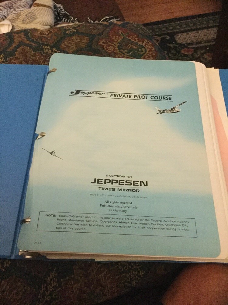 Vintage Jeppesen Complete Flight Course Pac Private Pilot Course PAK