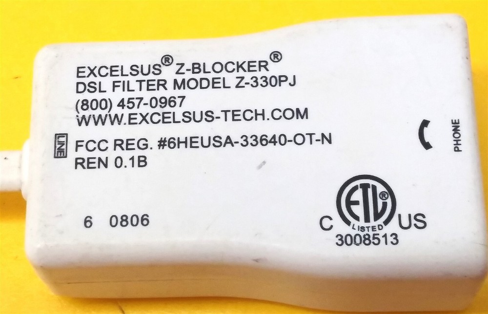 ⭐️⭐️⭐️⭐️⭐️ Excelsus Z-Blocker DSL Filter Z-330PJ