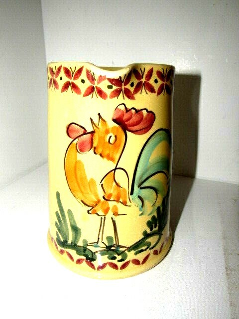 Hand Painted Ceramic Pitcher Made In Italy