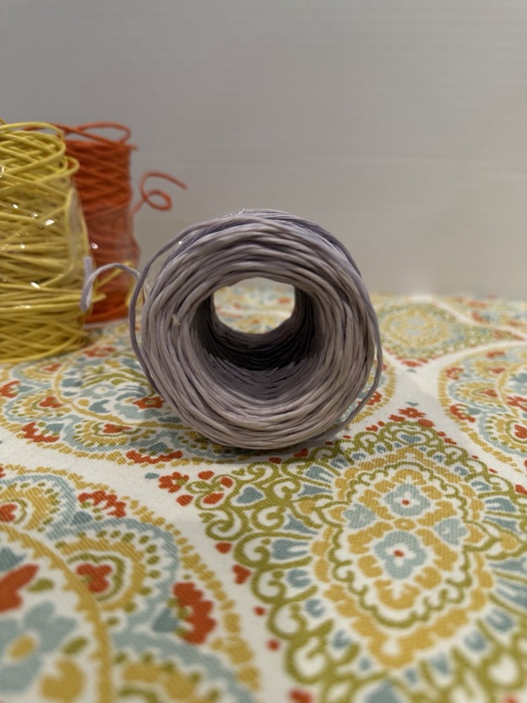Raffia Stripes Paper String,Colorful Twisted Paper Craft String/Cord/Rope Wired