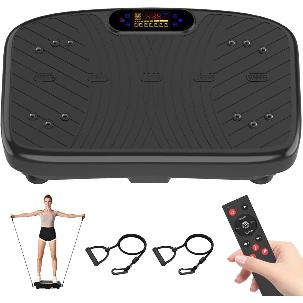 Vibration Plate Exercise Machine Adjustable Speed 450 Lbs Capacity Platform for