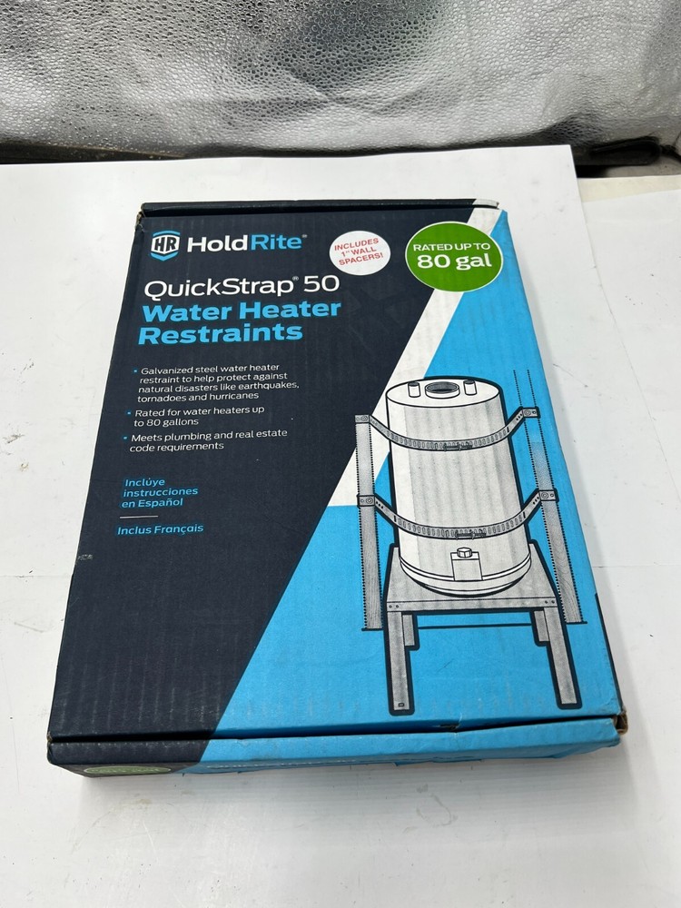 (QTY 1) Hold Rite Quick Strap 50 Galvanized Steel Water Heater Restraint