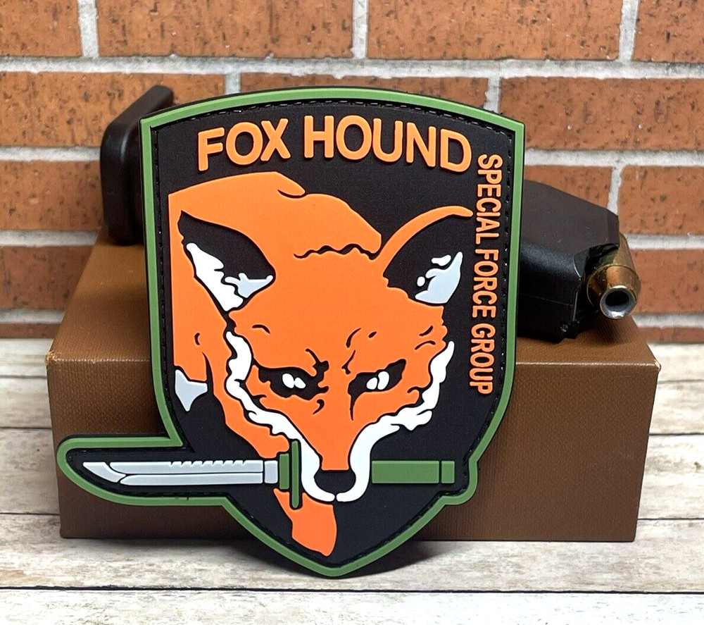 Foxhound PVC Patch - Tactical Morale Metal Gear Solid Patch  -  Fox Hound Patch