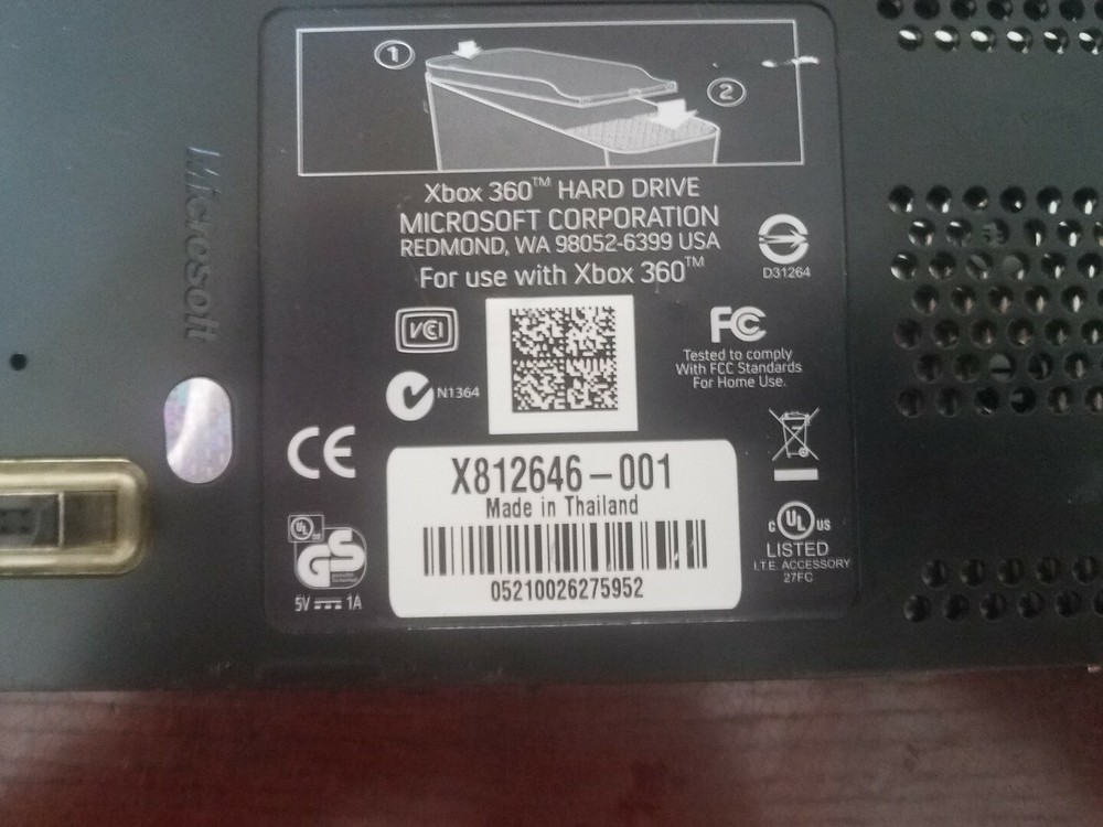 used 120 GB harddrive x box