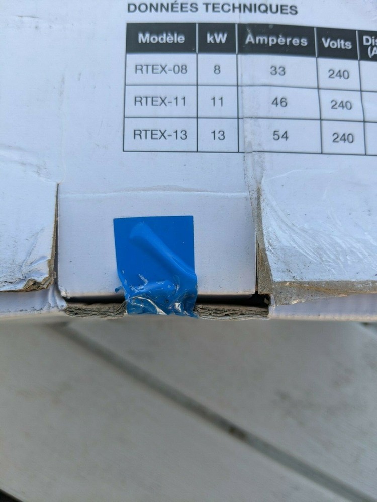 Rheem Rtex-11 208/240Vac, Both Electric Tankless Water Heater, General Purpose,