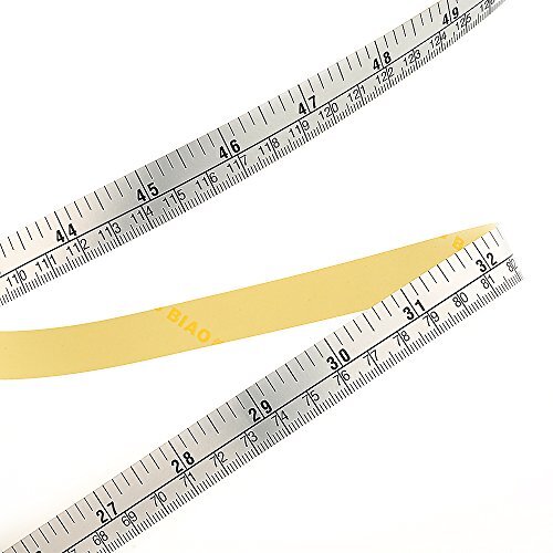 Tape Measure with Self-Adhesive Backing for Work Bench Drafting Table, 1.6cmx60"