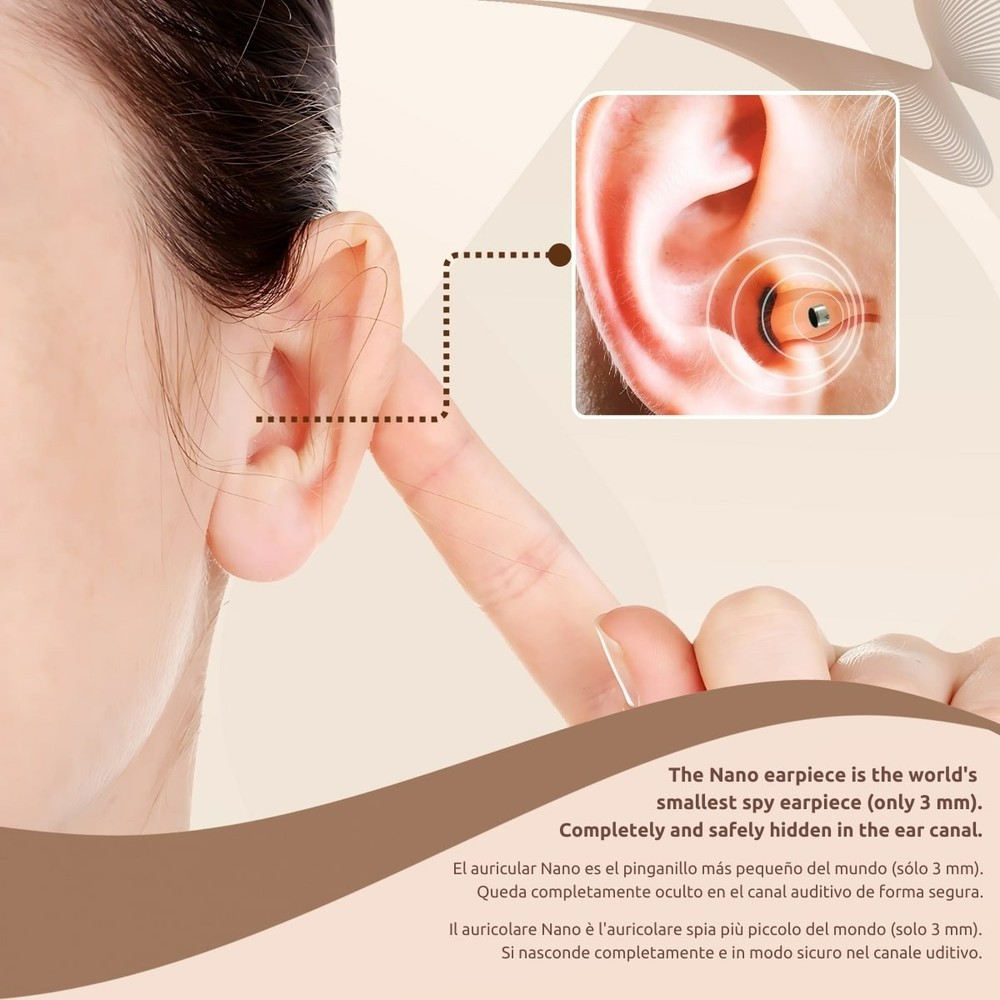 4.5W Bluetooth Hidden Invisible Wireless Small Mini Nano Tiny Spy Bug Cheat Exam