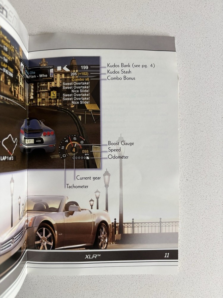 Project Gotham Racing 2 Xbox Instruction Manual Only