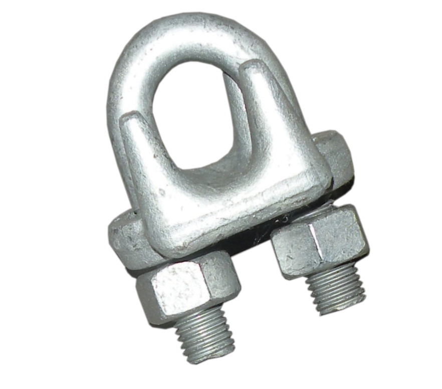 1-1/2" Drop Forged Heavy Duty Galvanized Wire Rope Clips (4-Pack)