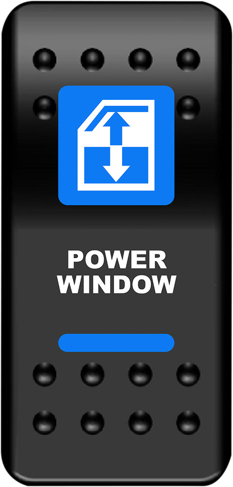 MOOSE UTILITY Rocker Switch Power Window Blue WIN-PWR