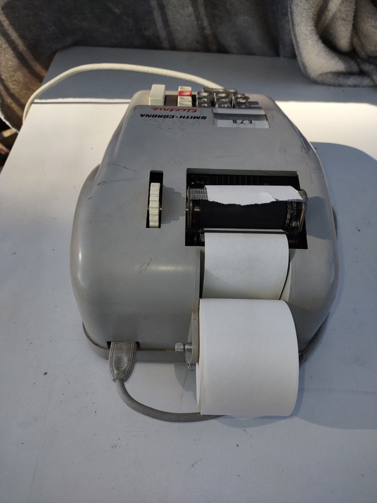 vintage Smith-Corona E78 Electric Adding Machine.