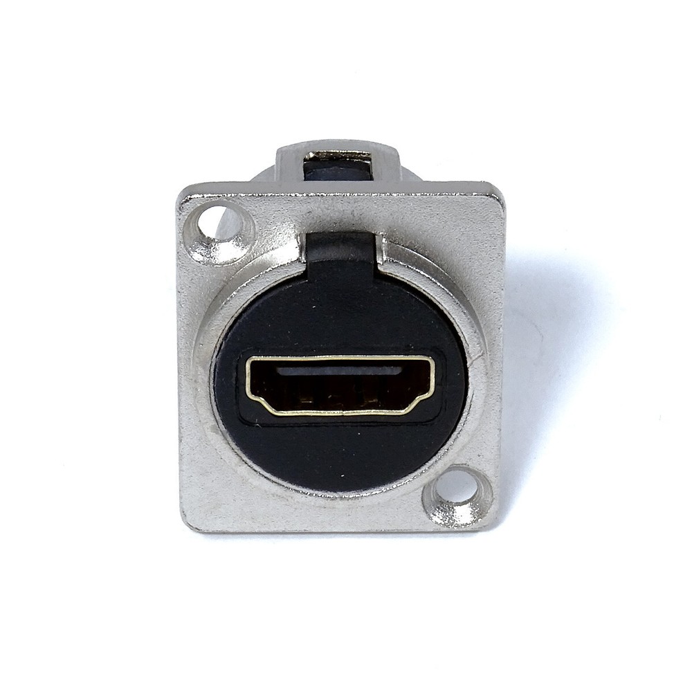 HDMI Chrome Feedthrough Female Pass Through Panel Mount Breakout Board Bartop