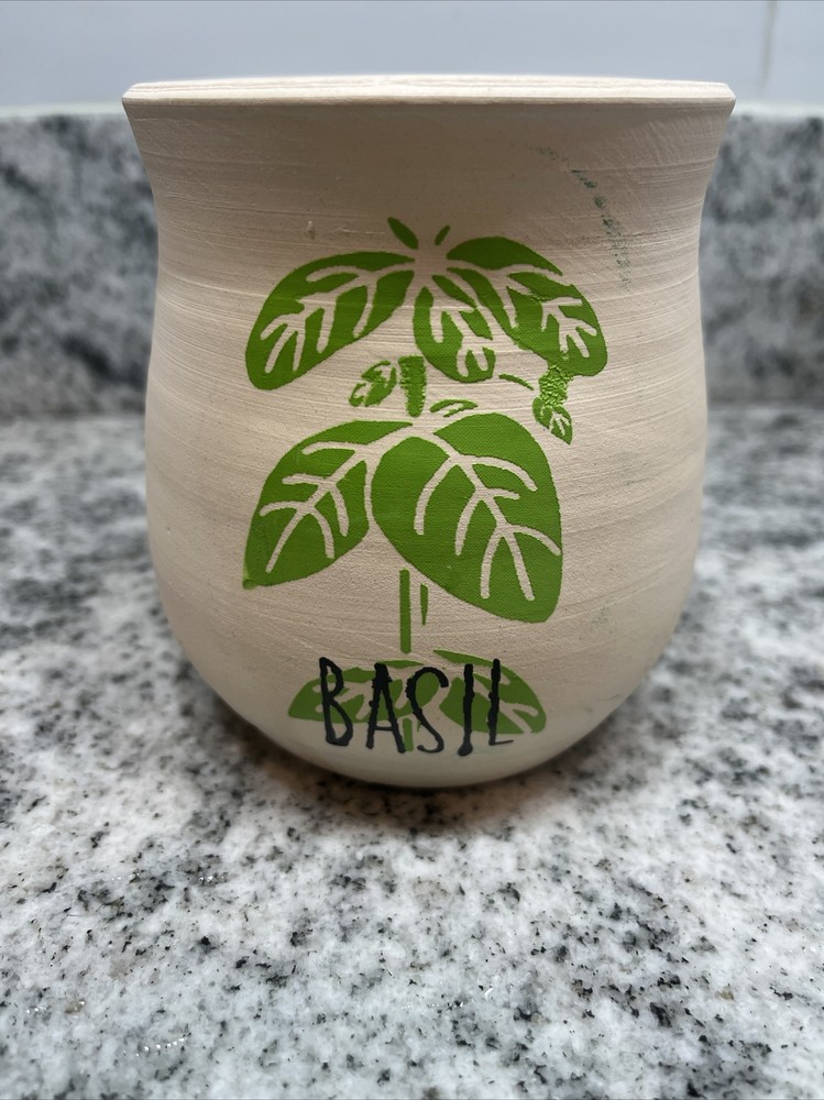 Paul B pottery Basil 4 1/2” planter Vintage 2007