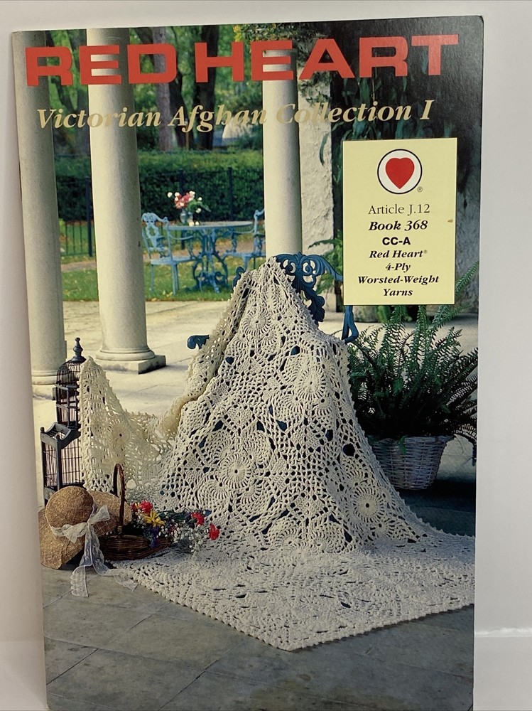 Red Heart Crochet Patterns Victorian Afghan Collection Pattern Book 368