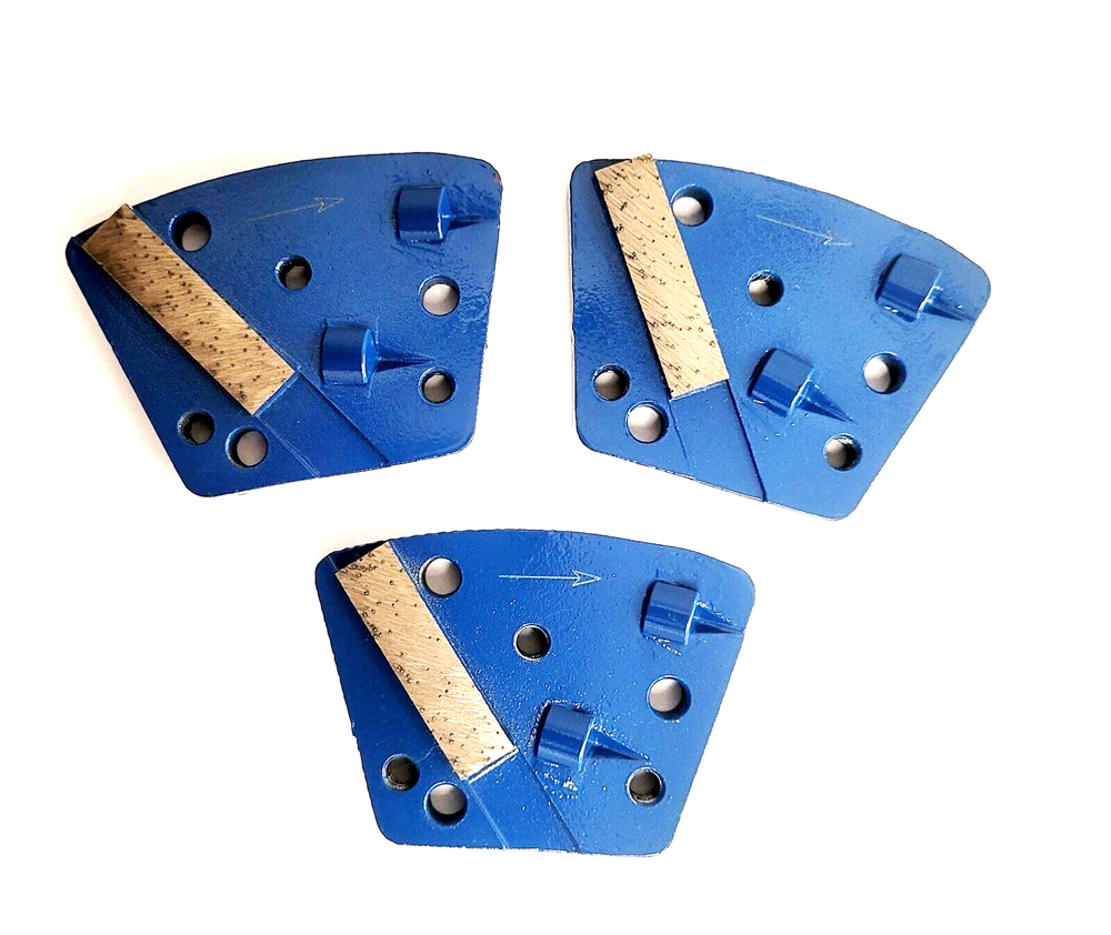 3PK Double Quarter Round PCD Grinding Disc With One Segment - Counter Clock