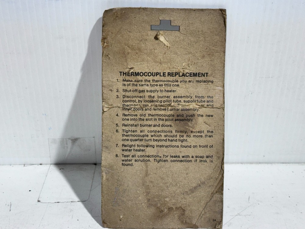 Rheem Water Heater Thermocouple P/N AP6379F