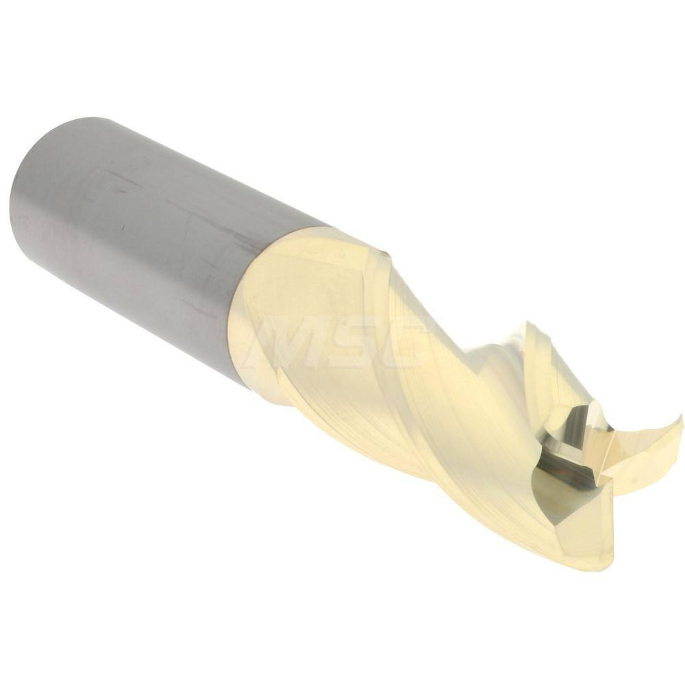 Accupro 3/4" Diam 3 Flute Single End Solid Carbide 0.09" Corner Radius End Mi...