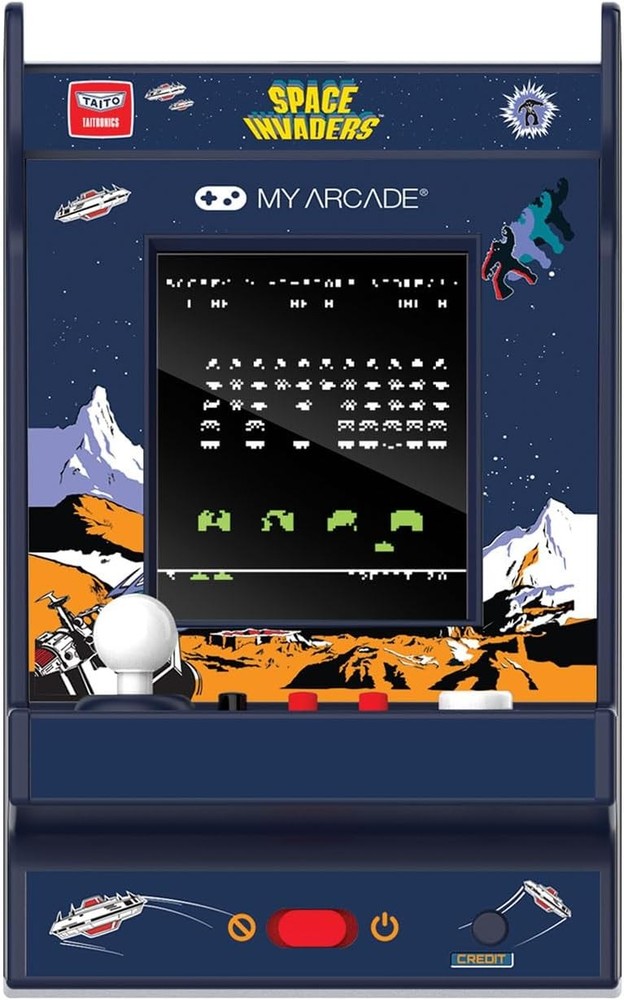 Space Invaders Nano Player Pro-4.8 Fully Playable Portable Mini Arcade Machine,