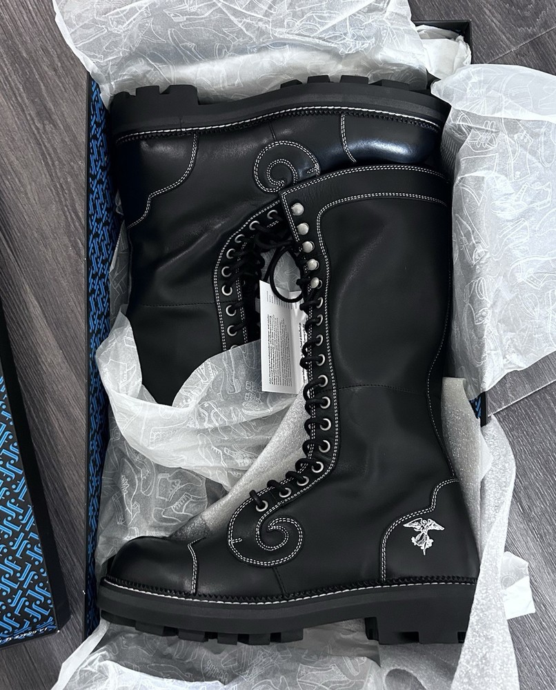 John Fluevog “7th Heaven”  Women’s Tall Boot Size 11 Gothic