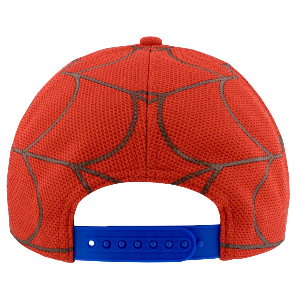 Spider-Man Mask Character Armor Snapback Hat Multi-Color