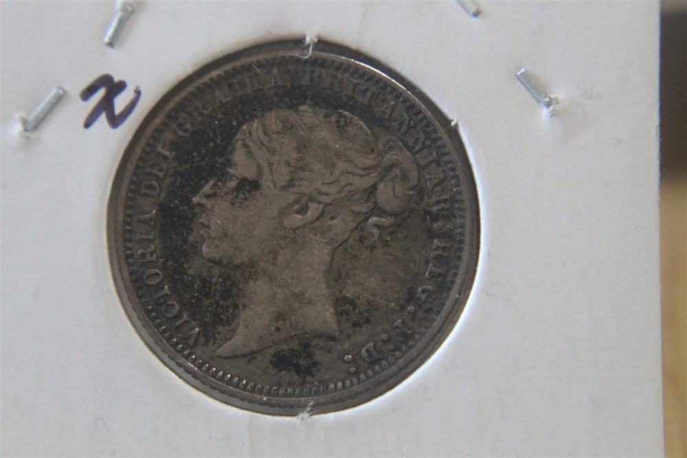 GREAT BRITAIN 6 PENCE 1877 SILVER KM751.1