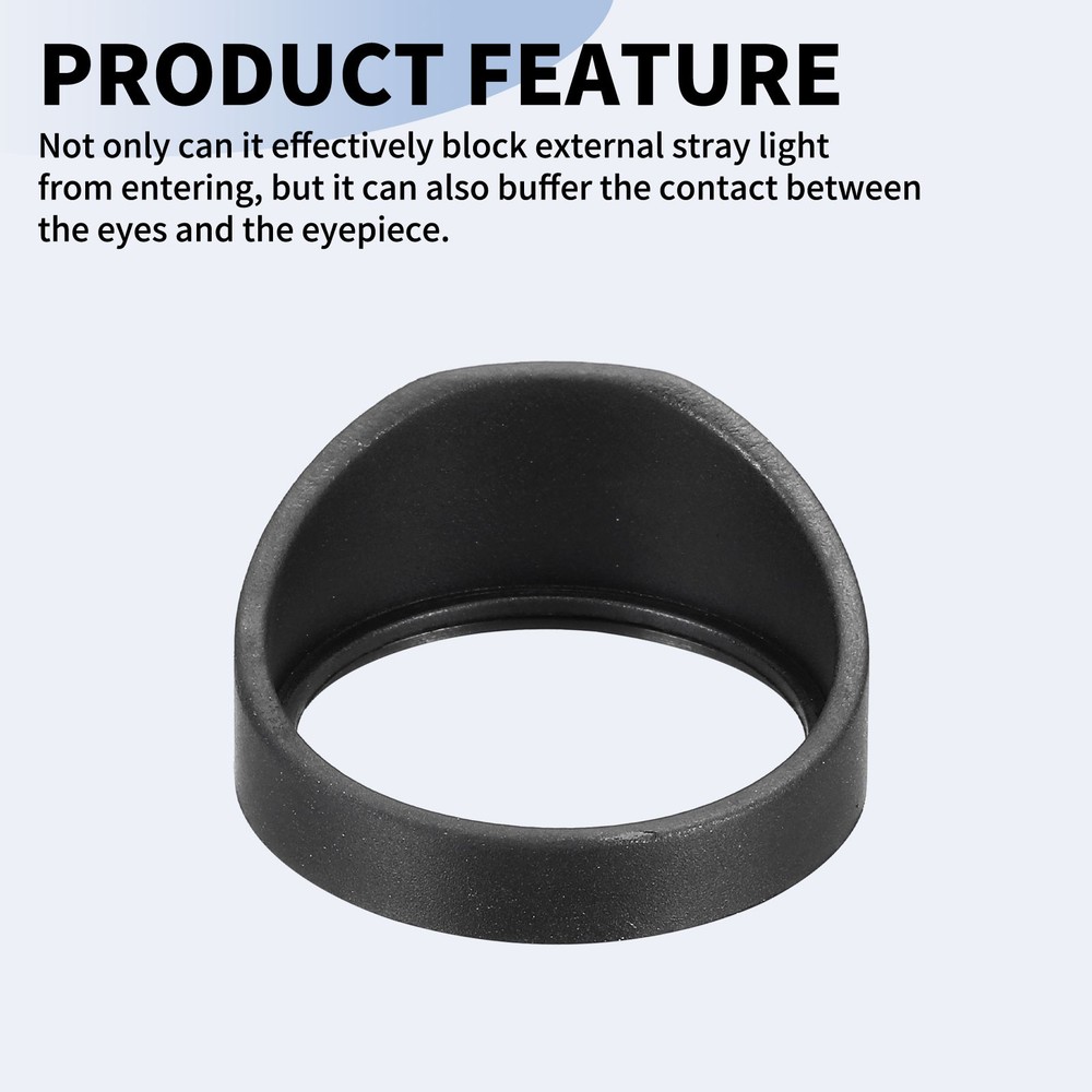 2pcs Black Rubber Microscope Eyepiece Cover 32-35mm