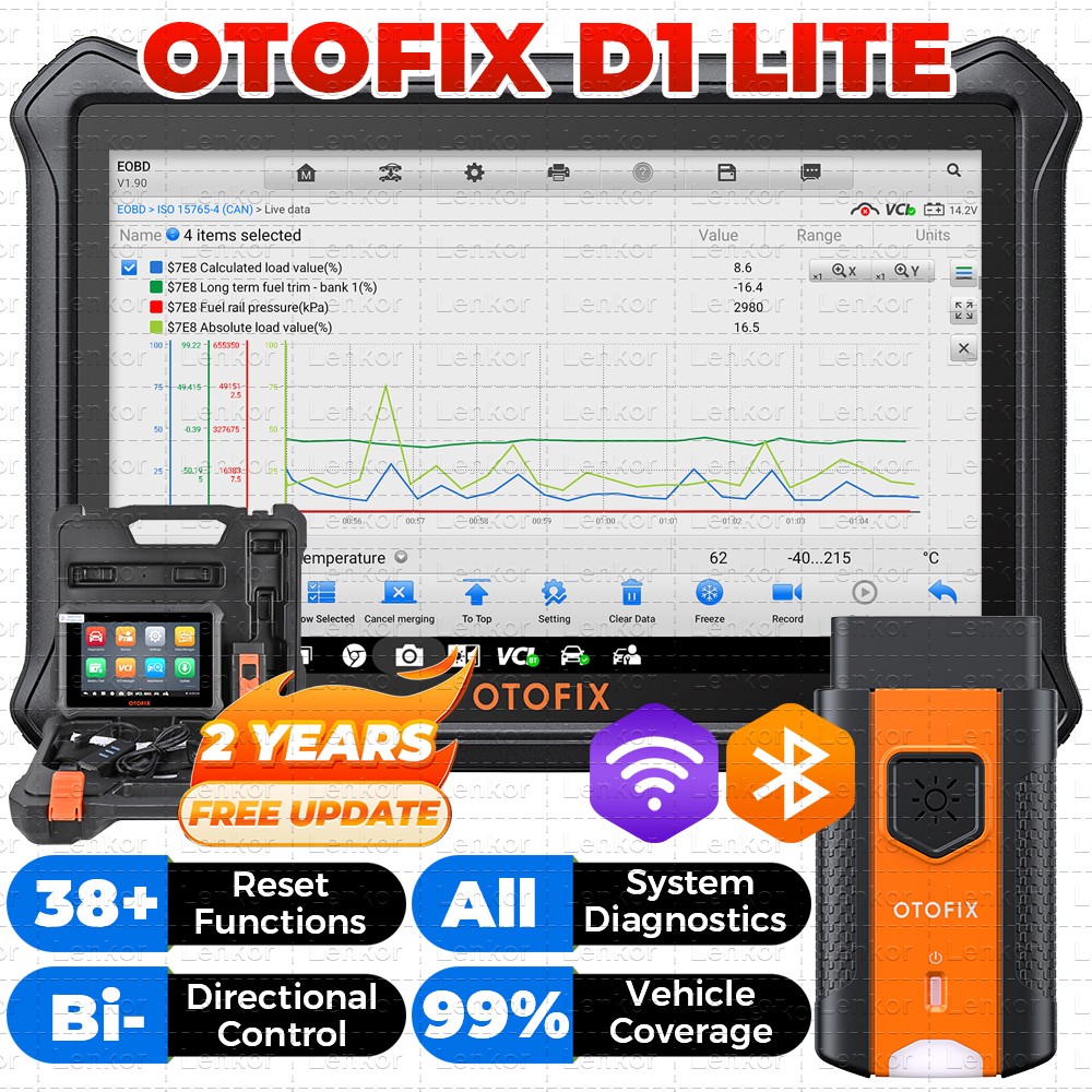 2025 OTOFIX D1 Lite Bidirectional Full System Diagnostic Tool Key Coding Scanner