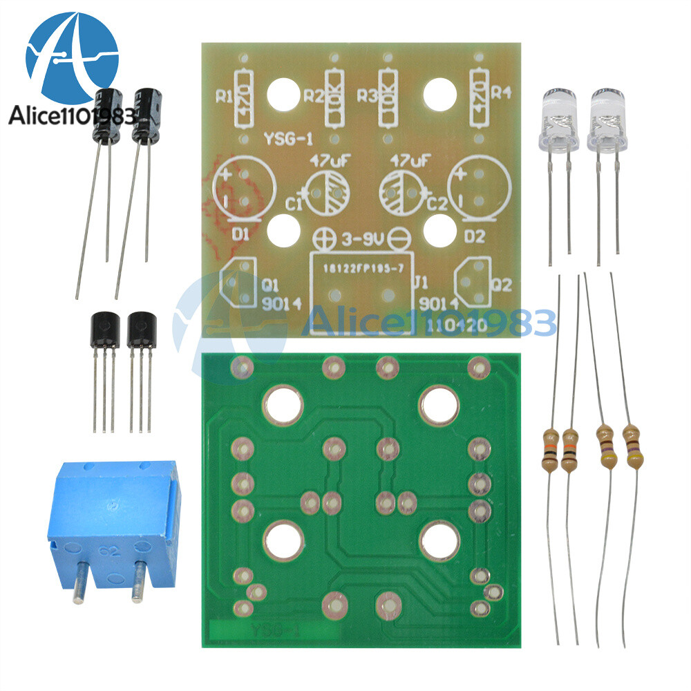 5MM LED Simple Flash Light Simple Flash Circuit DIY Kit