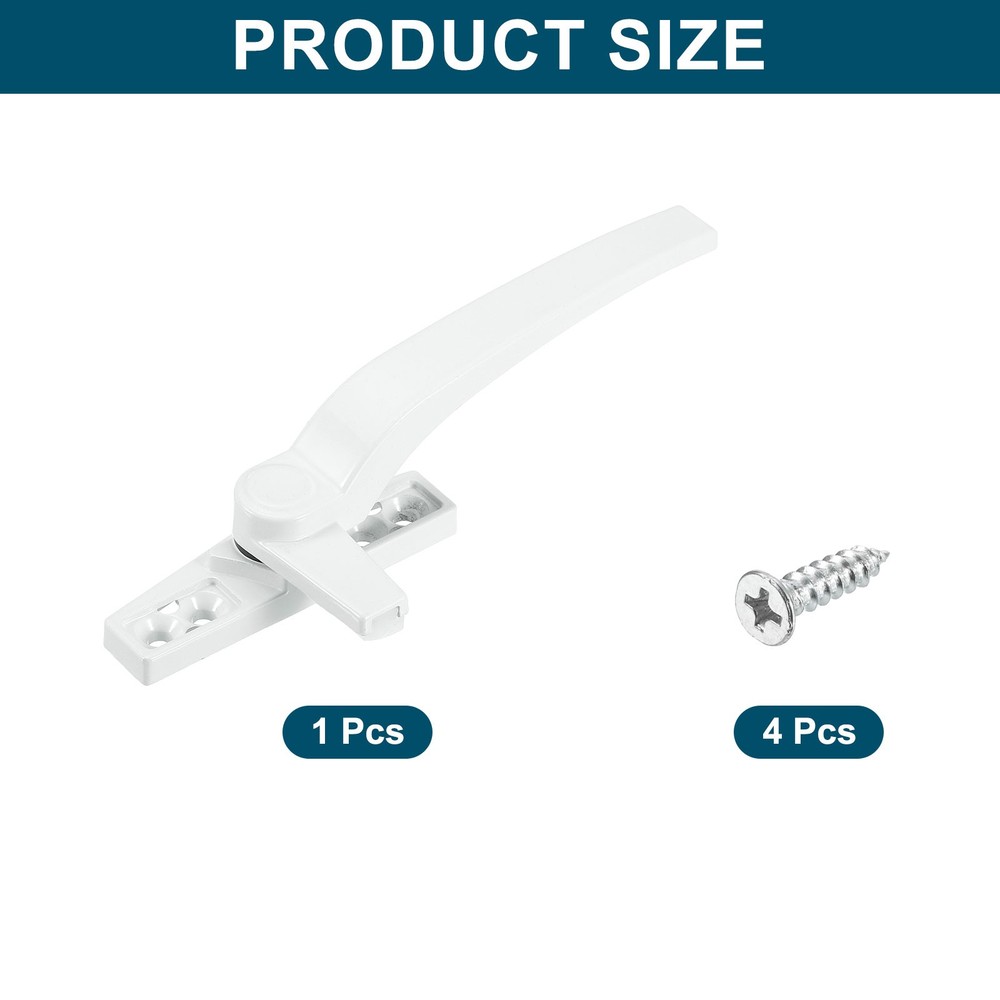 Casement Window Locking Handle Right Hand for Window White