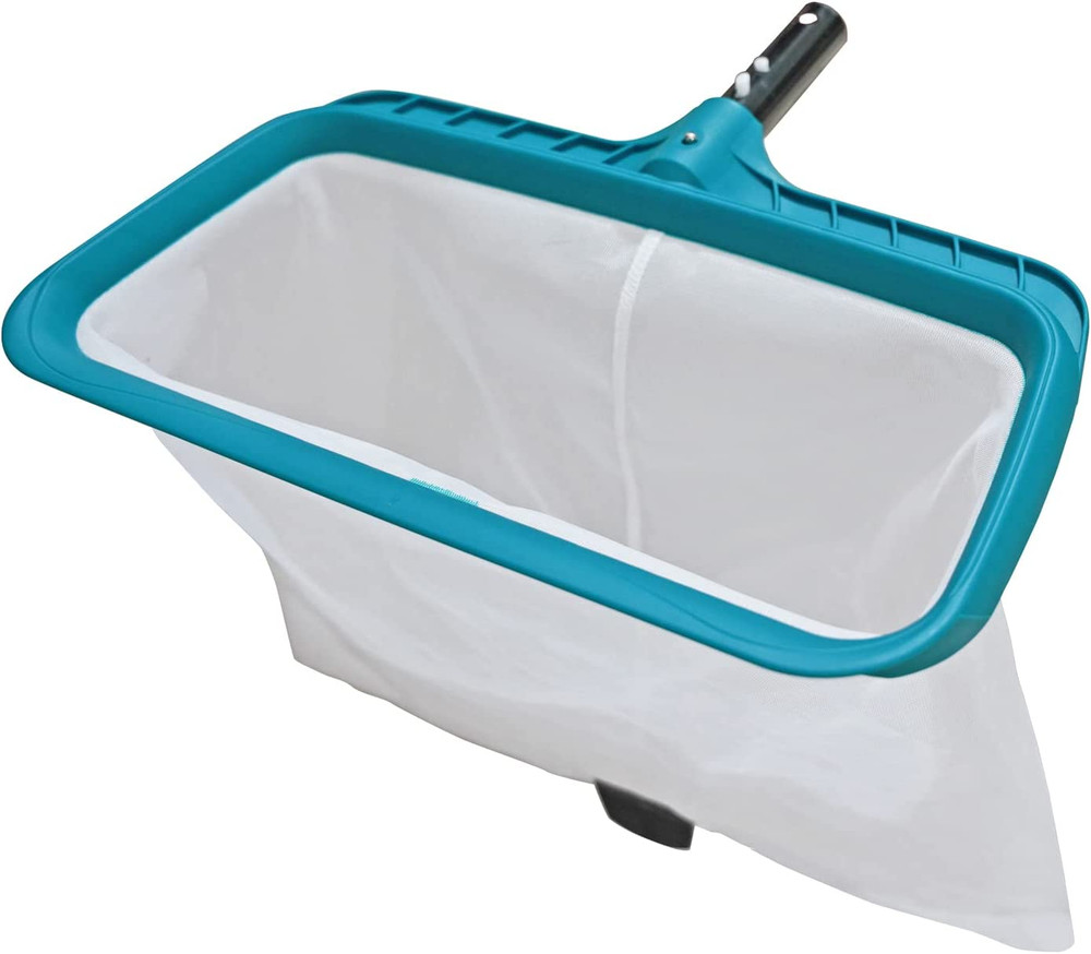 Heavy Duty Pool Skimmer Net with Deep Mesh Bag Leaf Rake Tool New