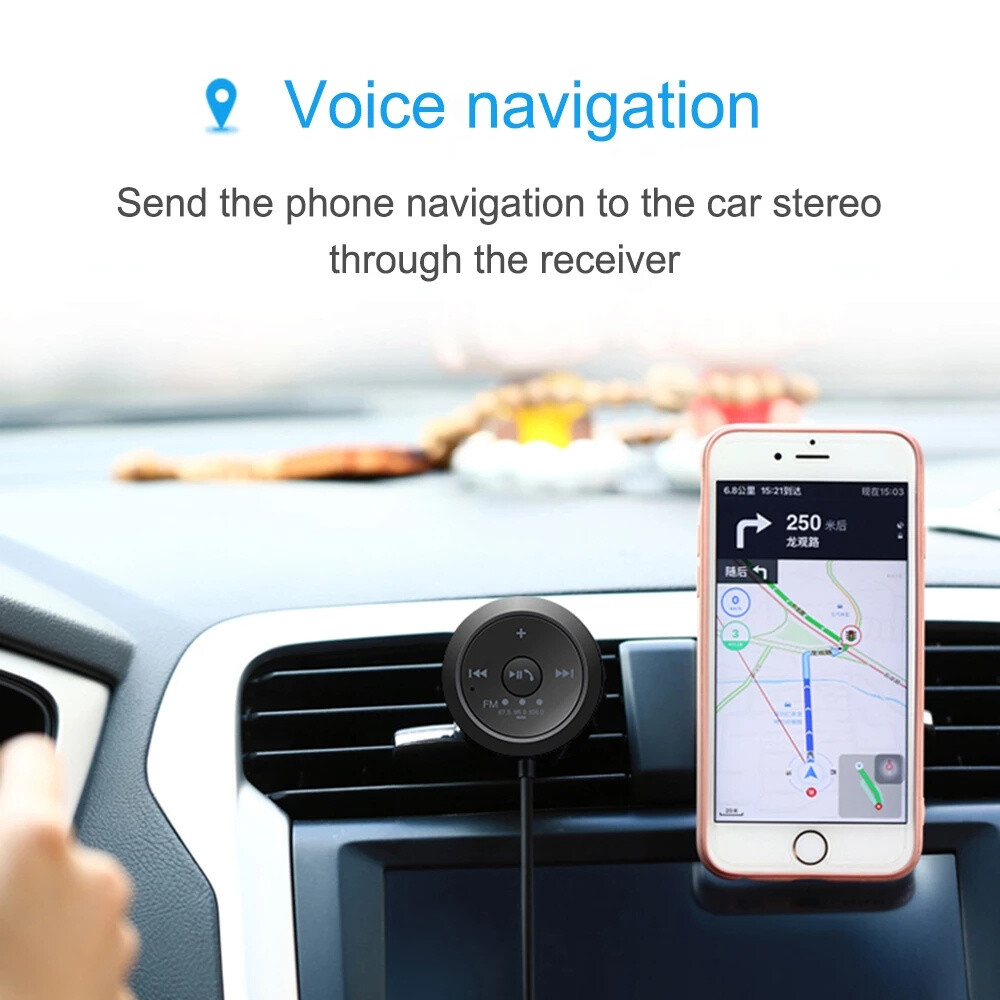 Bluetooth Wireless Receiver FM Transmitter USB Plug Adapter For Car Stereo Audio