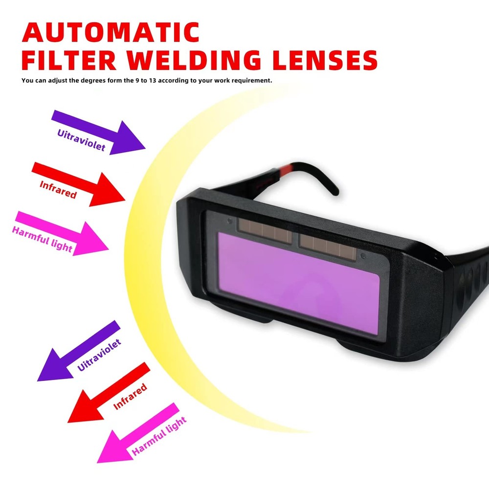Auto Darkening Welding Glasses for TIG MIG