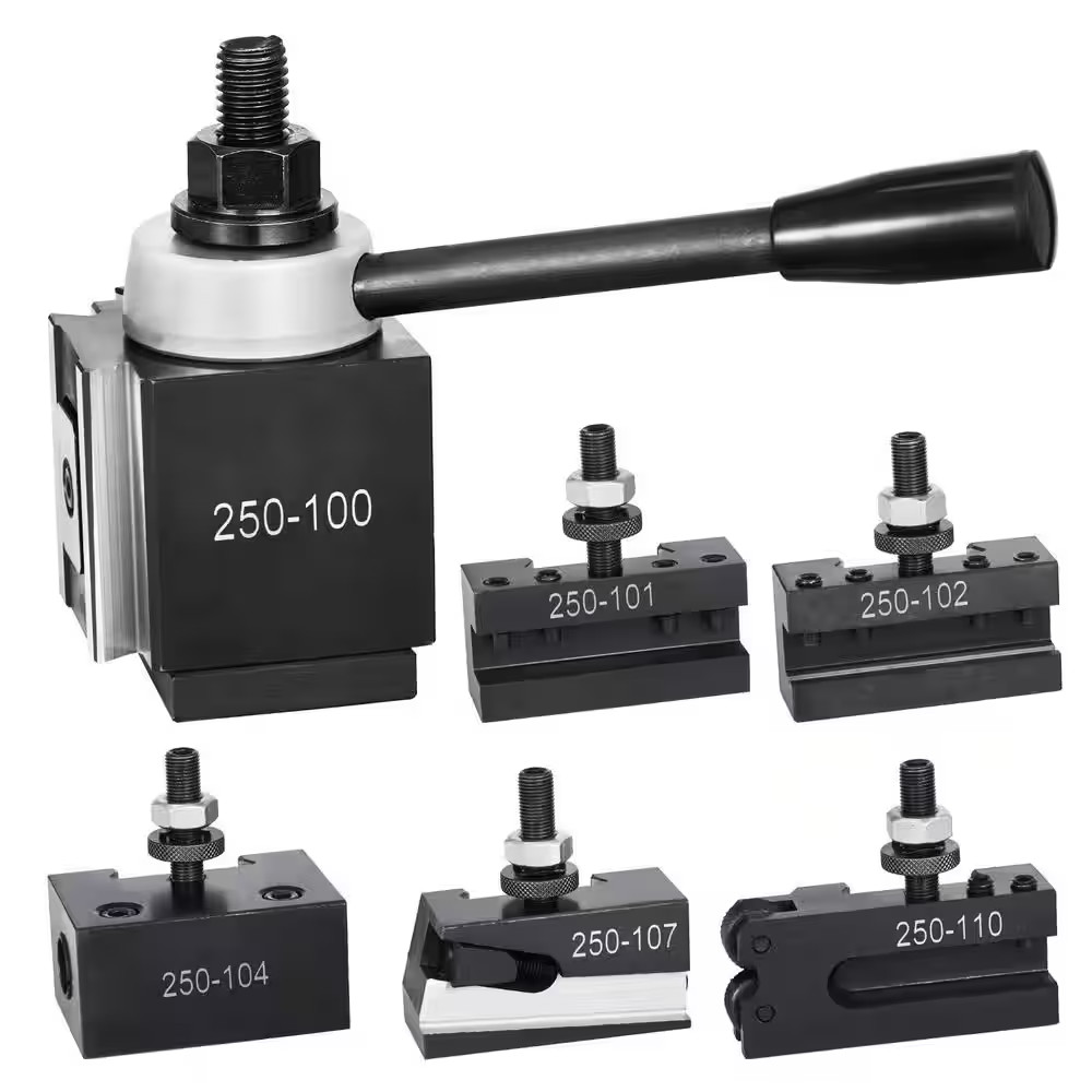 Skyshalo Quick Change Tool Post Set 6Pc Lathe Tool Holders Piston Type Tool Post