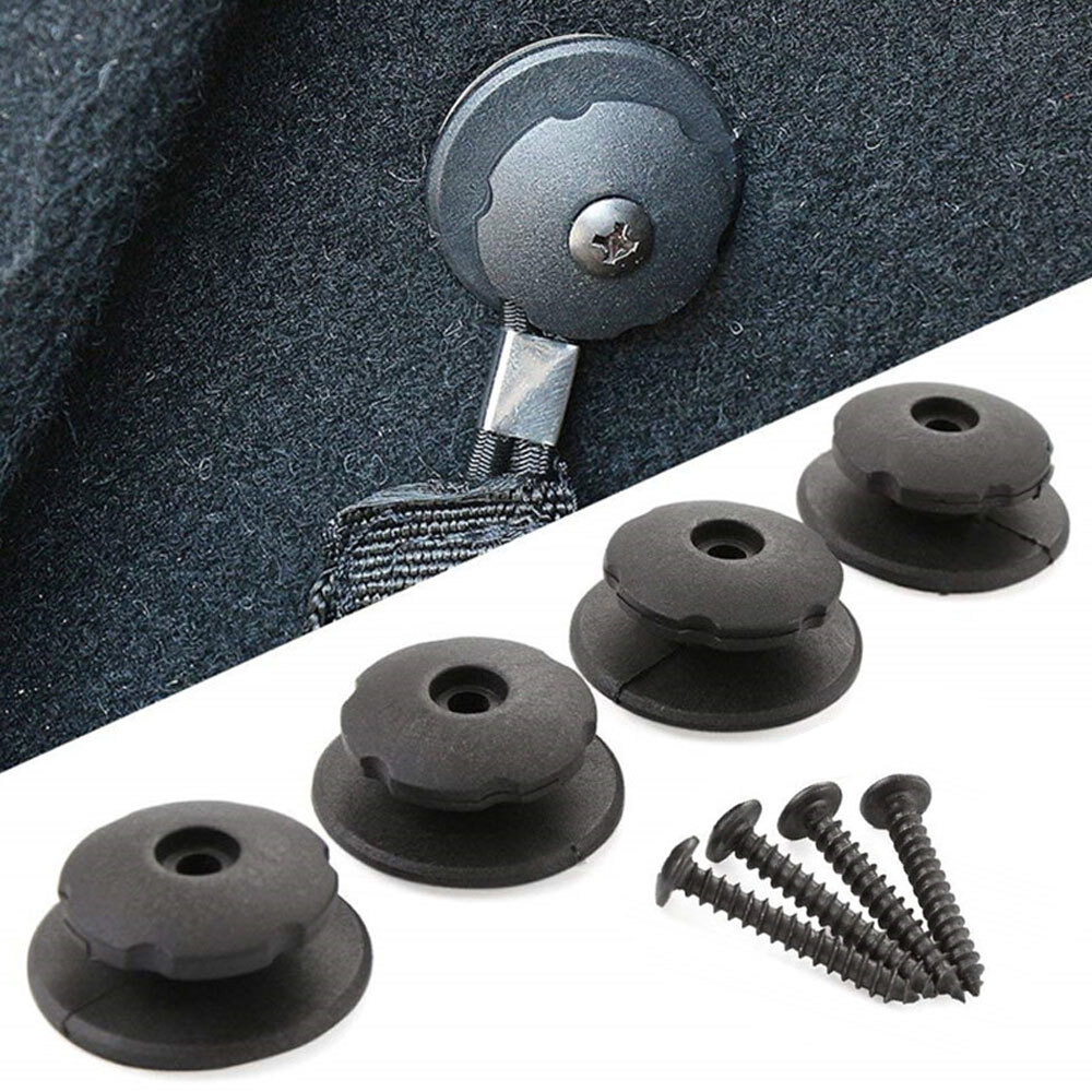 4pc Car Trunk Hook Cargo Net Mount Set Storage Organizer Accessories Universal