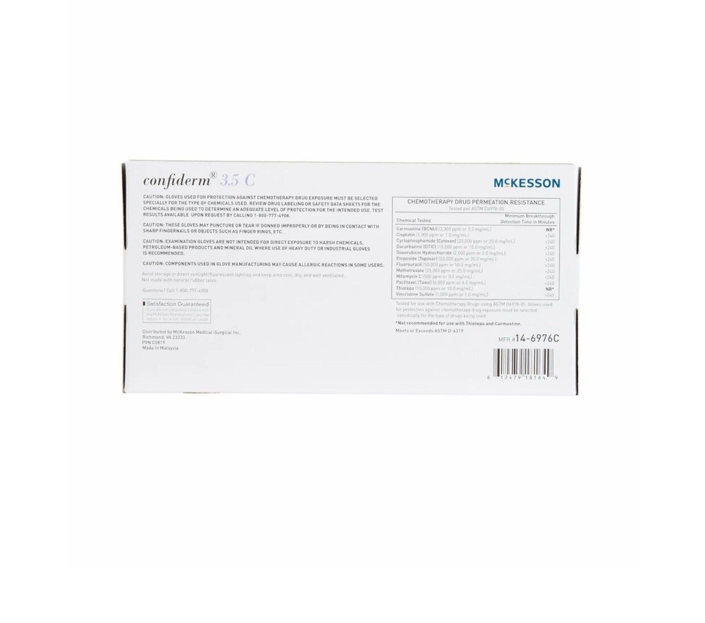 McKesson Confiderm Nitrile Exam Glove - 200 per Box Medium