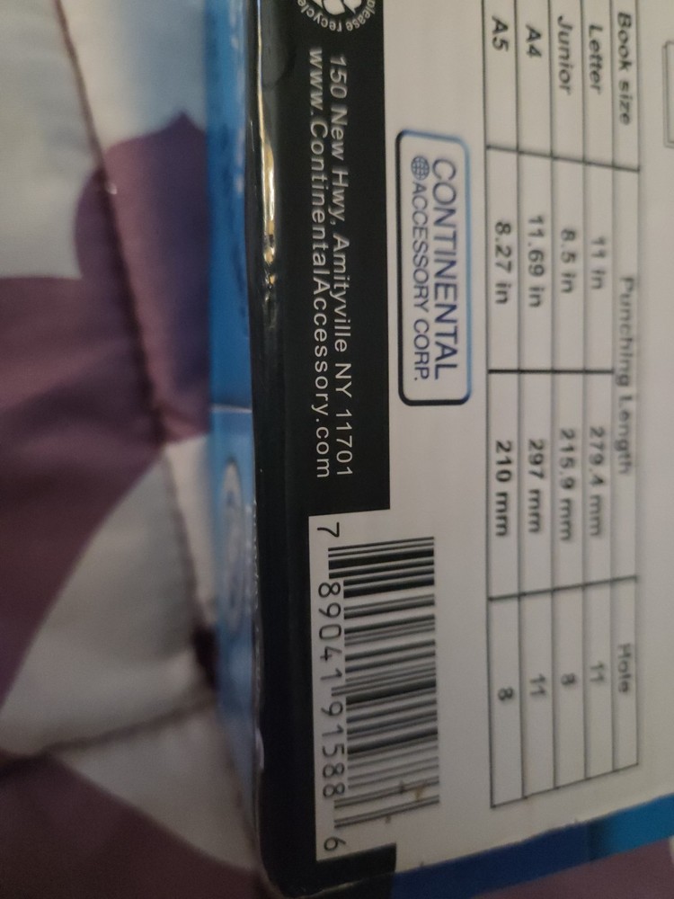 IQ 360 IQ System Desktop Hole Punch Blue 1588 B77